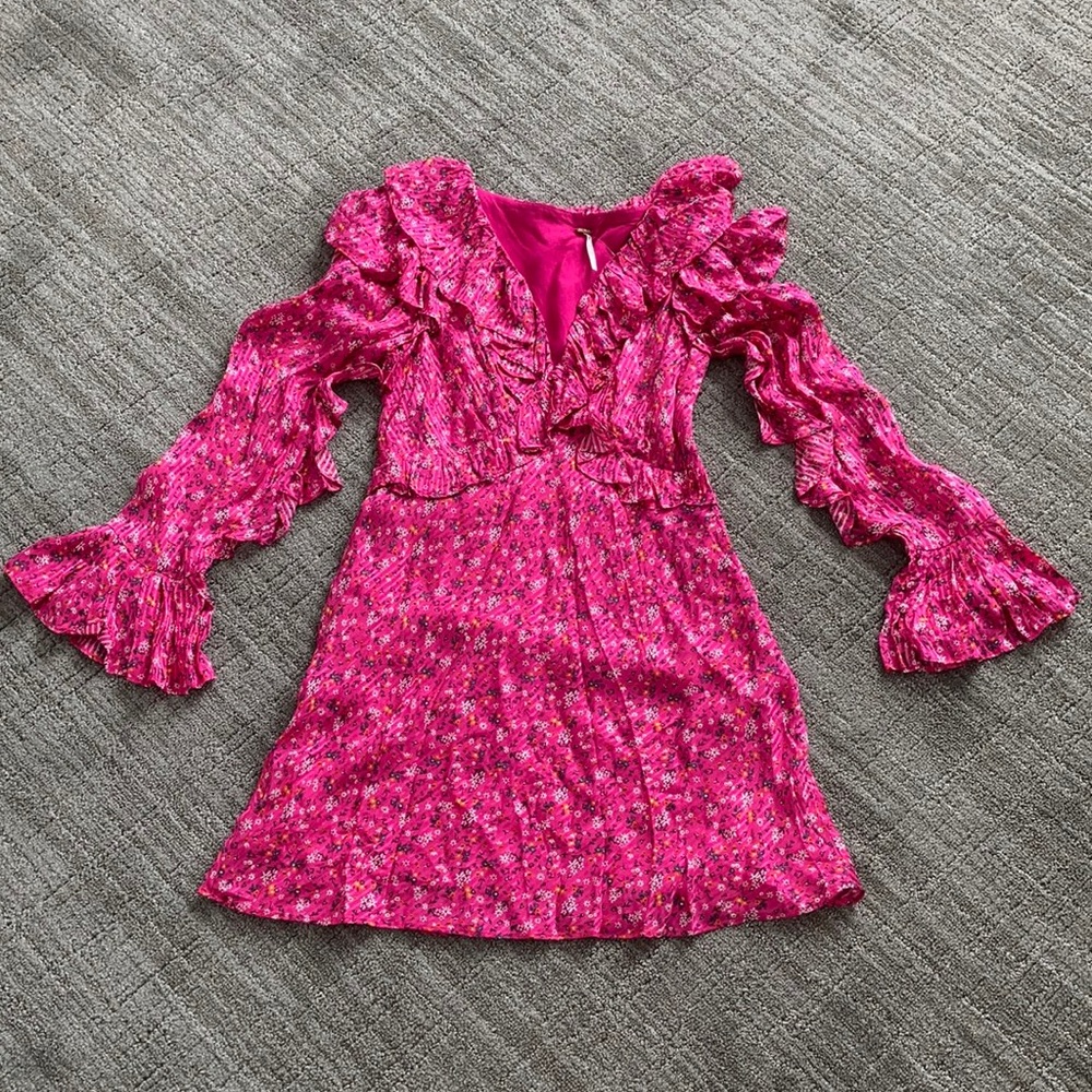 Free People Sweetest Thing Long Sleeve Minidress